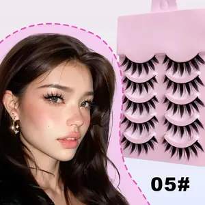 5 Pairs 3D Cartoon Demon False Eyelashes, C Curl Comfortable Mix Match, Dramatic Dense Devil Style, Perfect for Makeup, Eyelash Extensions