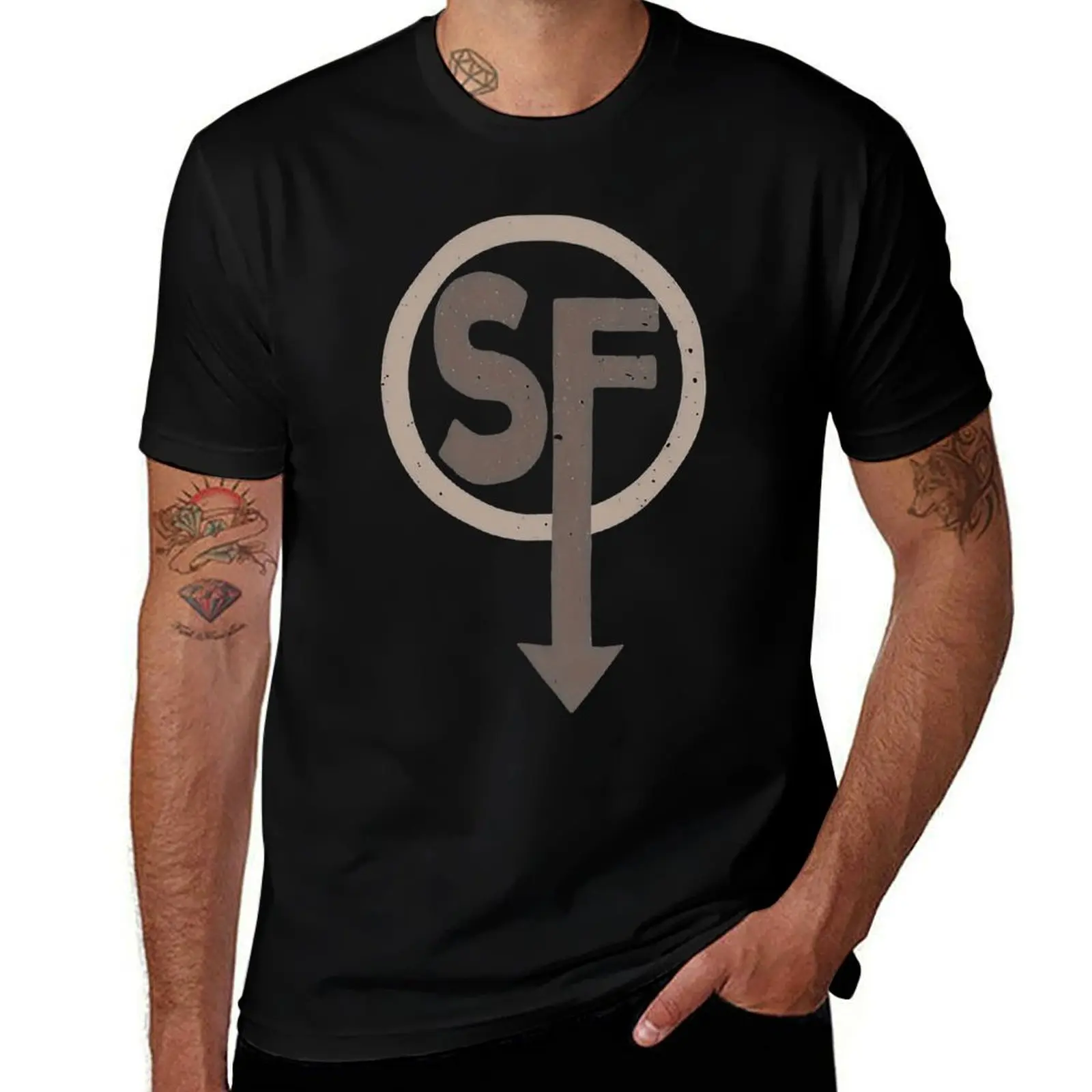 Waterfall of Reason Sally Face Horror Game Mens T Shirts Cotton Short Sleeve T-Shirt Crew Neck Tees Casual Shirt