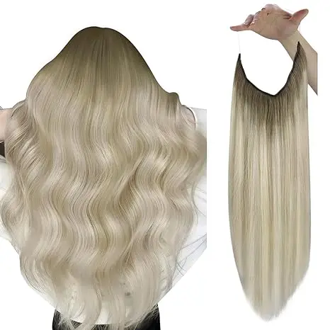 #Sun Light Ash Brown Ombre Platinum Blonde