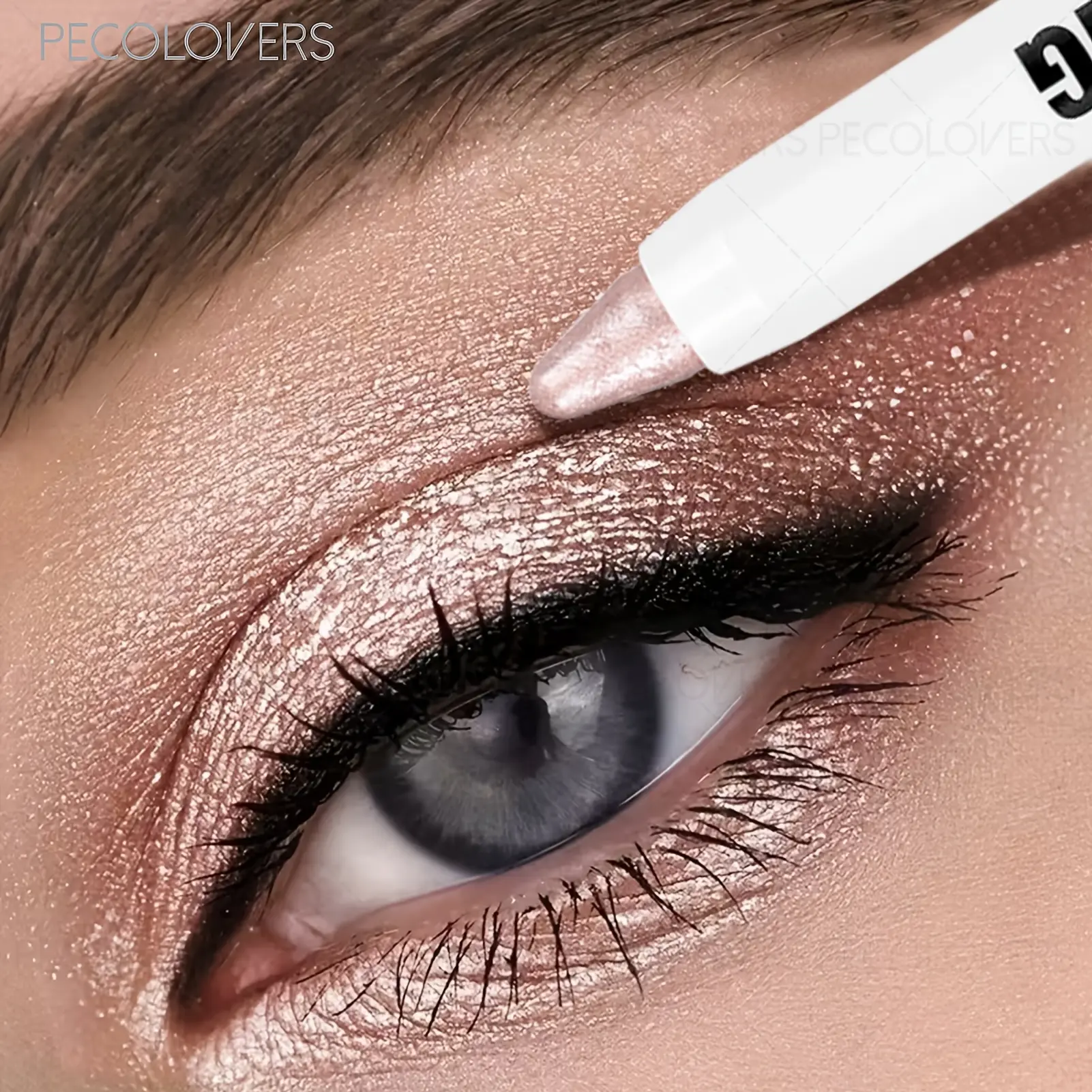 1 Pc Shimmer Shiny EyeShadow Highlighter Pen, Brightening Eye Corner Shimmer Eyeshadow Stick, Waterproof Long-lasting Glitter Eye Makeup, Suitable for Music Festival Eye-catching Makeup Look