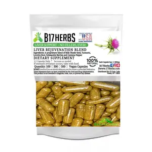 Liver Blend - Milk Thistle, Turmeric, Licorice, Berry, Cayenne - 100 Veggie Capsules