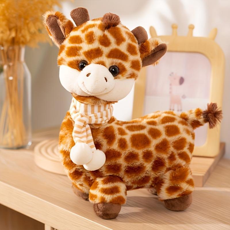JACKCAT Huggable Giraffe Plush Toy - Realistic Soft Stuffed with Cuddly Neck, Giraffe for Bedtime Companion, Decor & Cozy Throw Pillow (30cm/11.81in) - Ideal & Holidays