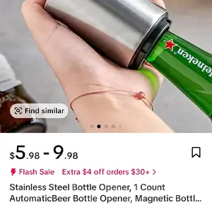 Stainless Steel Magnetic Automatic Beer Bottle Opener Push Down Design No Cap Escape Quick Open for Kitchen Home Bar Restaurant Utensils