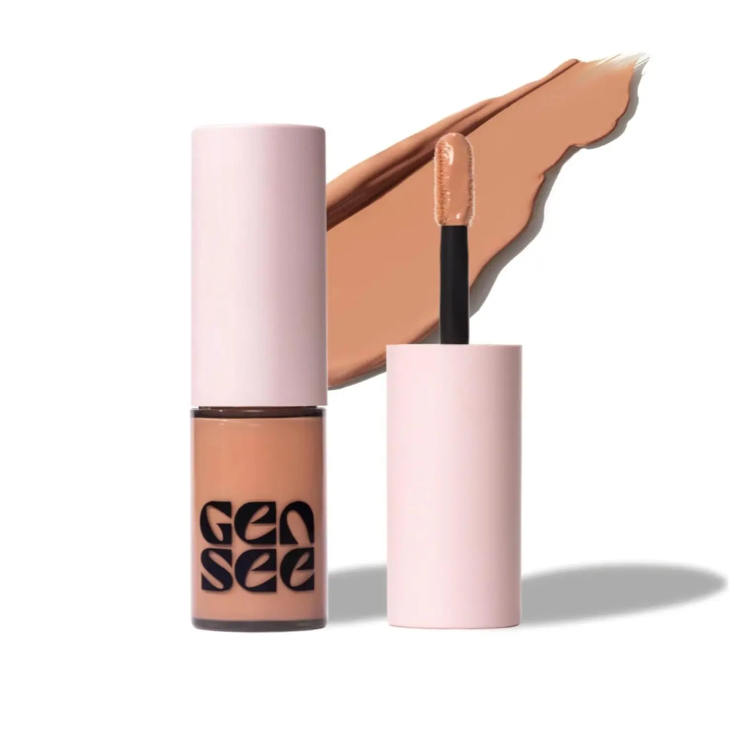GEN SEE Mixed Media Matte Liquid Eyeshadow, Linen – Weightless Long Lasting Matte Eye Color, High Pigment Multi-Use Makeup for Eyes Cheeks Lips, Vegan Cruelty-Free