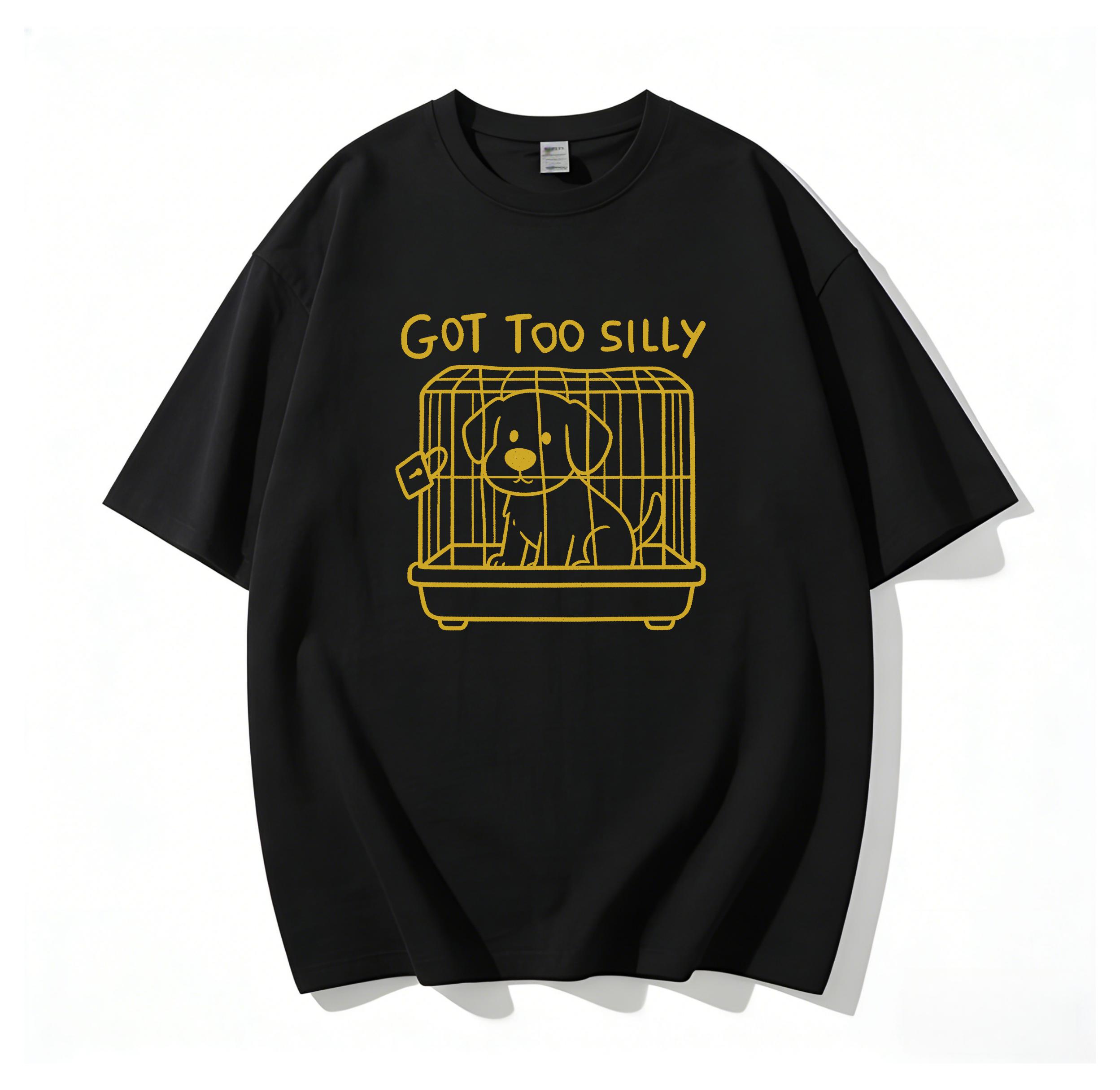 Unisex Original Hand-Drawn Graphic T-Shirt 180g Pure Cotton, Buttery Soft Breathable All Season Casual Tee, Exclusive One-of-a-Kind Design for Men Women, Gift for Dog Lover Homebody