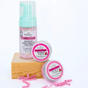 Bella & Bear Sweet 'n' Sassy Mini Bath & Body Gift Set with Foaming Shower Gel & Lip Set