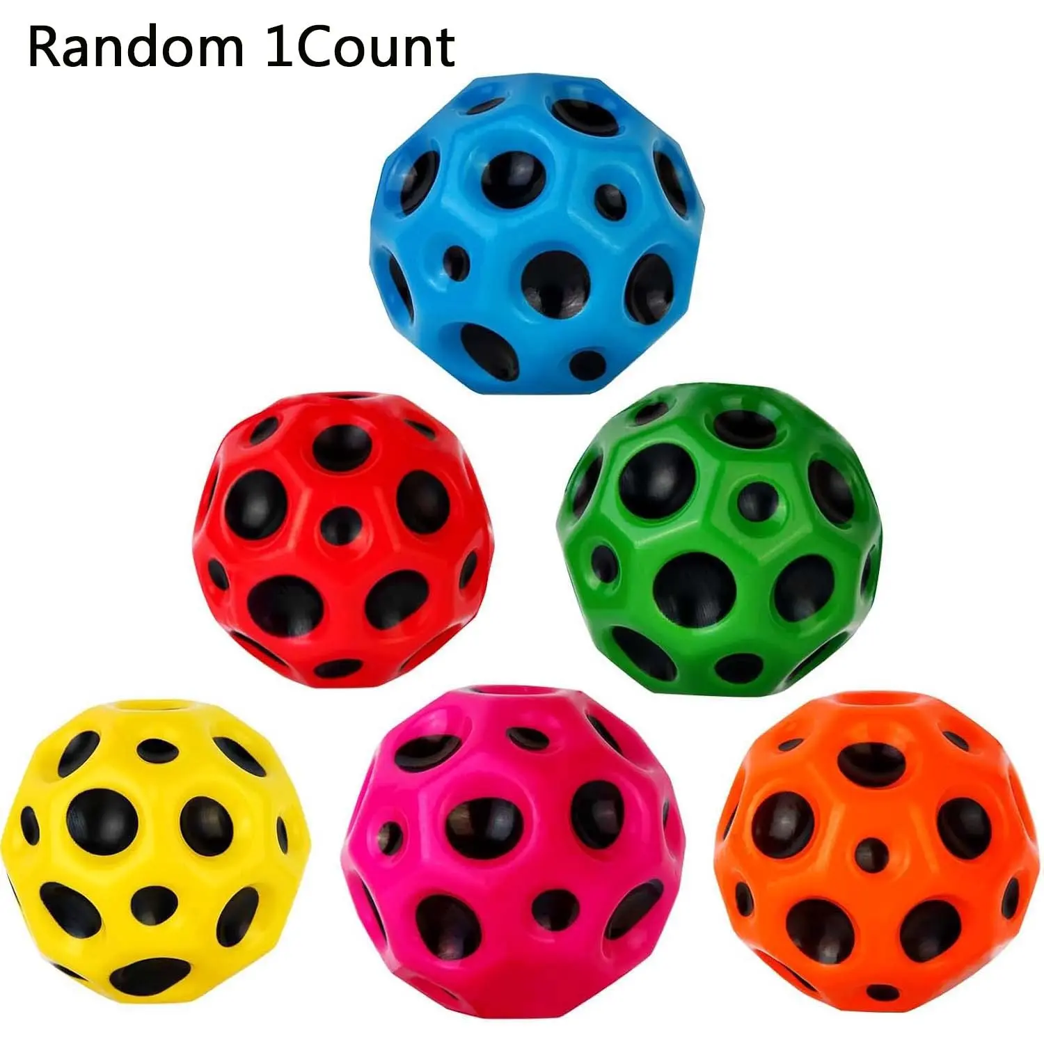 Super High Moon Bouncy Balls, Foam Ball, Bouncing Balls, Unisex Fun Sports Toy for Kids & Adults, Improves Hand-Eye Coordination, Ideal for Indoor/outdoor Play