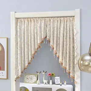 Elegant lace curtains that don’t require drilling; vintage-chic embroidered floral drapes for a girl’s bedroom; cozy room makeovers; wall-friendly solutions; decor ideas for rentals and dorm rooms