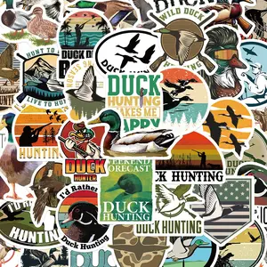 56 Pcs Battle Duck Military Cartoon Sticker Pack Waterproof Transparent Hand Account Decoration Guitar Notebook