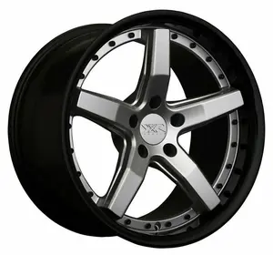 XXR 569 SILVER/GLOSS BLACK LIP 569001236 20X10.5 5x120/5-4.75 40 Offset Wheels Set for Vehicle Matching