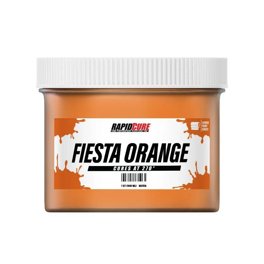 Rapid Cure Fiesta Orange Screen Printing Plastisol Ink