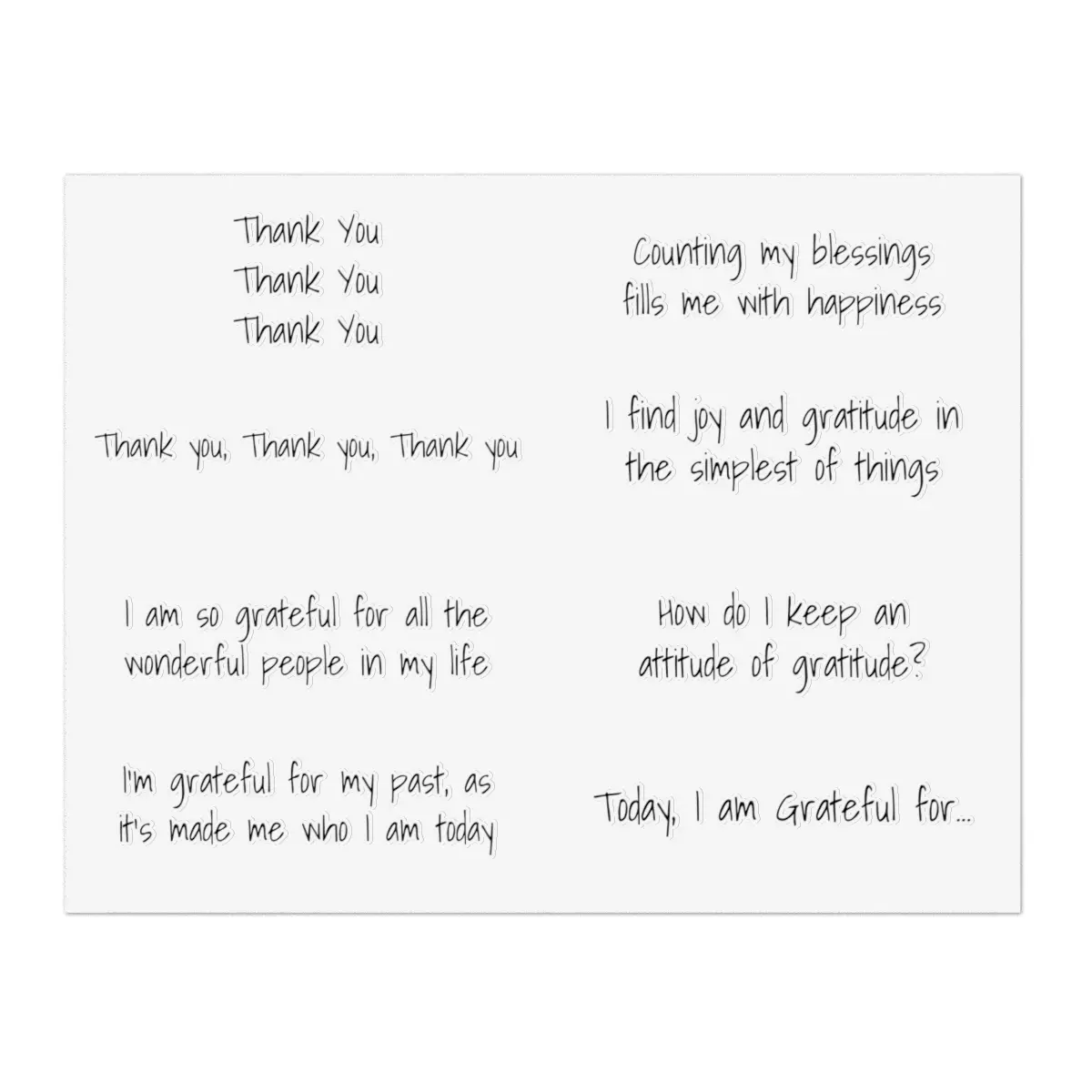 Grow Gratitude #1 - Mirror Affirmation Stickers
