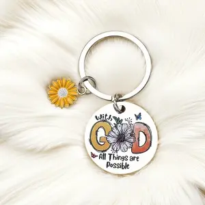 Stainless steel keychain with engraved text, metal engraved keychain, a decorative gift for friends and family