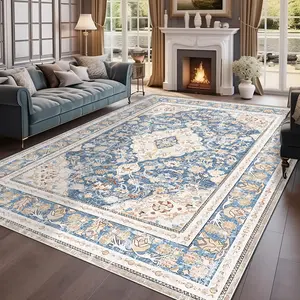 Vintage Style Rug, Decorative Area Rug, Non-slip Soft Floor Mat, Decorative Carpet for Home Living Room Bedroom, Home Decor