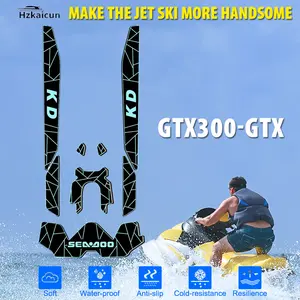 EVA Foam Traction Mats Faux Teak Anti Skid Pad Customized For 2021 Seadoo Gtx Limited 300 Marine Flooring Decking Kits