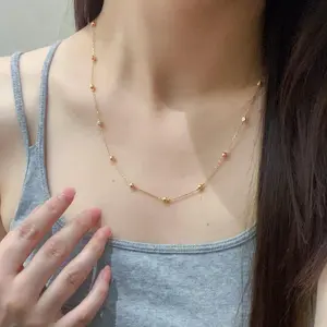 Infinity Shimmer Necklace hand made fashion jewelery