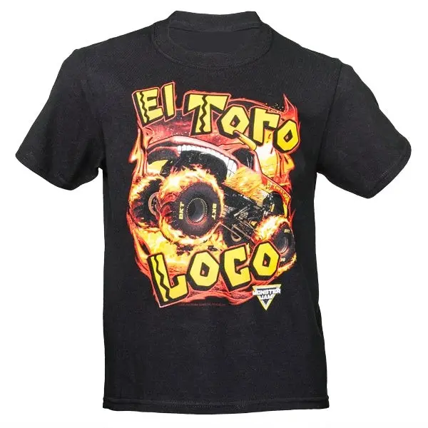 El Toro Loco Youth T-Shirt, Monster Truck Youth Shirt, Youth Boy Clothes, Back to School Shirt, Game Day shirt, Holiday Shirt, Gift for Boys and Girls, Birthday Gift