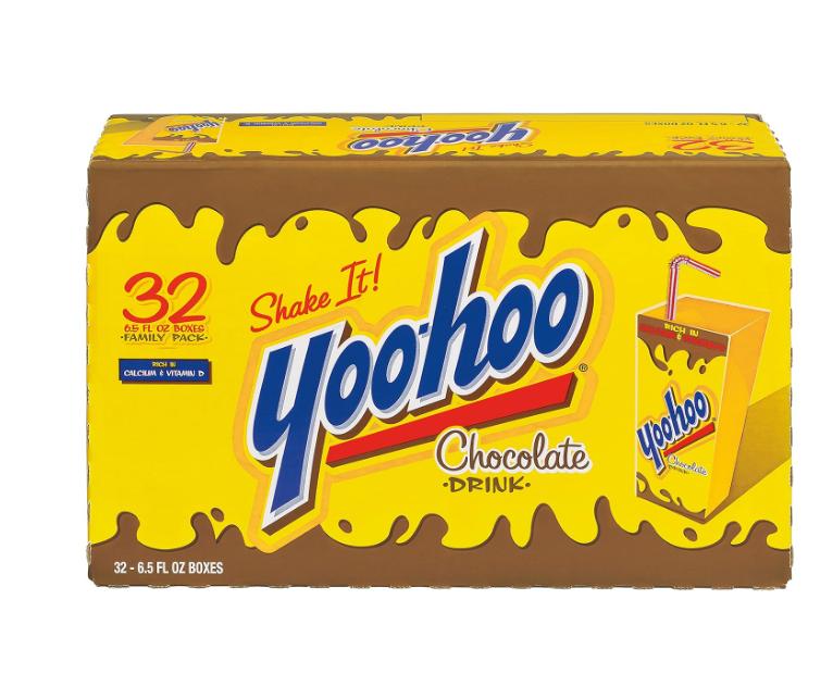 Yoo-hoo Chocolate Drink, 6.5 fl oz boxes, 32 pack