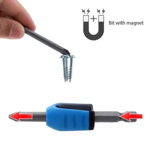Strong Magnetic Ring Fixer for Electric Screwdriver, Dual Function Magnetizer Demagnetizer, Ideal for Drill Bits and Screwdrivers