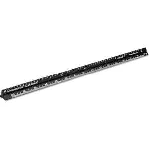Aluminum Combination Architect Engineer Pocket Drafting Scale 6IN Black
