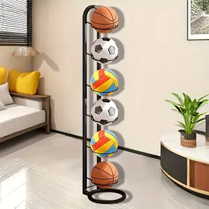 Basketball Storage Rack, 1 Count Multi-layer Ball Display Rack, Portable Ball Storage Rack for Basketball, Football & Volleyball, Home Organizer
