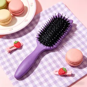 Cute Cat-Shaped Hair Styling Comb, Unisex Nylon Hair Brush For Smoothing, Curl Shaping, Hair Root Lift And Detangling, Lightweight Hairdressing Brush For Wavy Curly Hair, Salon And Daily Styling Use