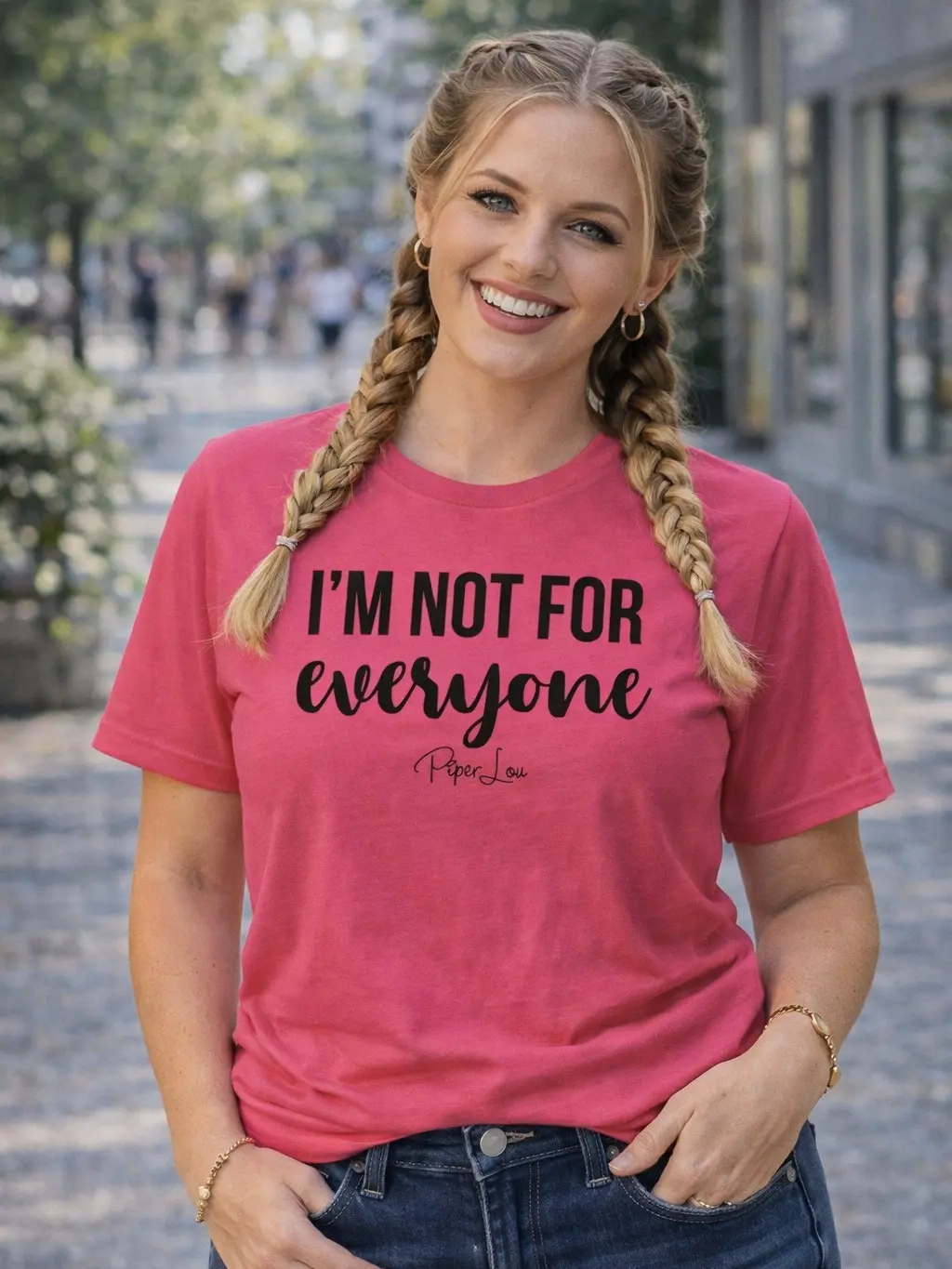 I'm Not For Everyone Classic Tee 100% Ring-Spun Cotton Soft Comfy T-Shirt with Double Stitching for Durability - Fabric
