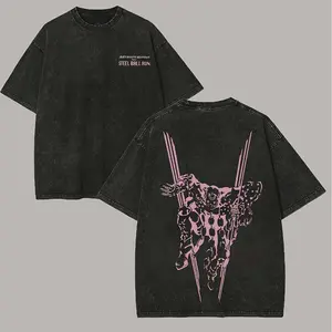Steel Ball Run Printed Unisex Washed T-Shirt33