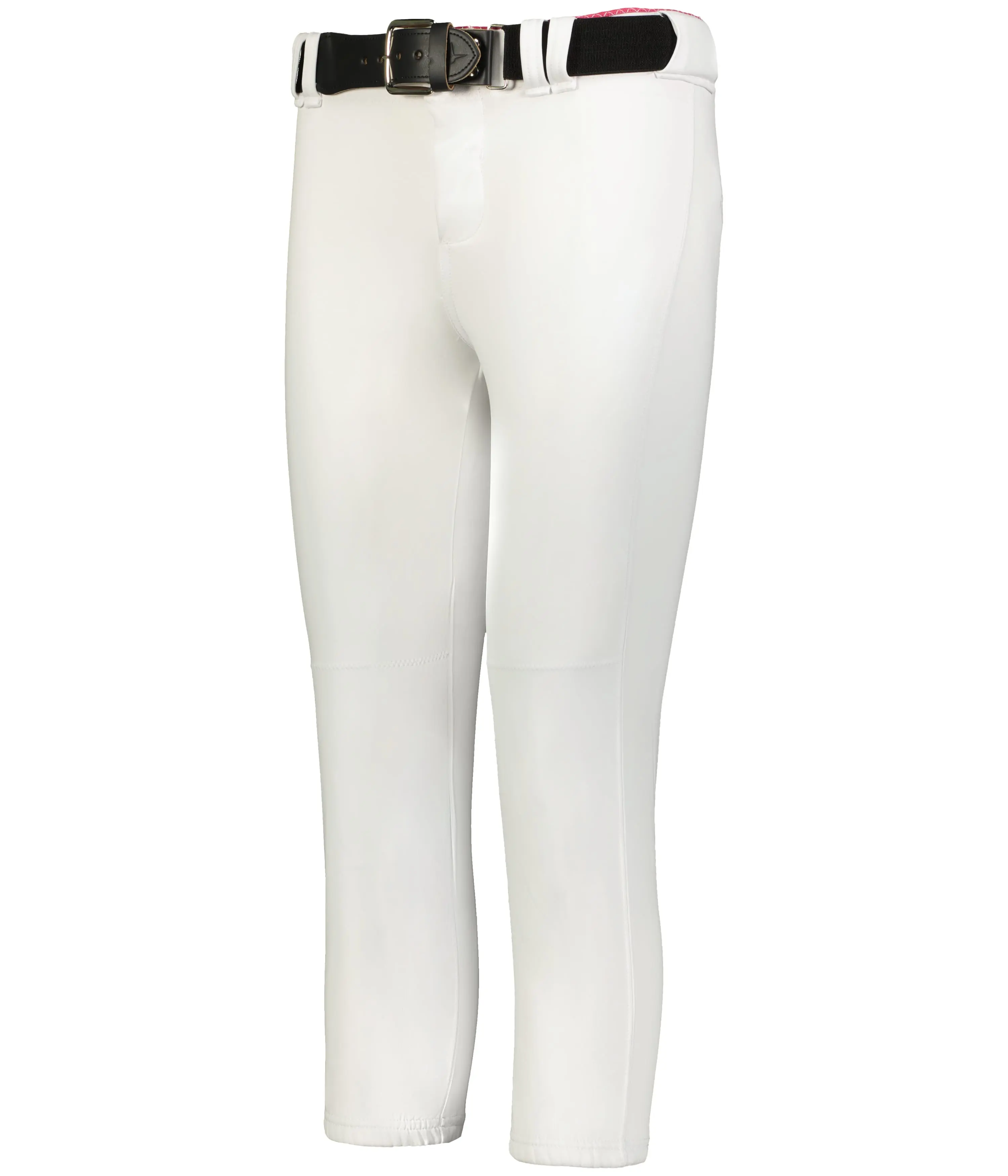 Women's Low Rise Fitted Softball Pants, Stretch Dura-Soft Polyester with Reinforced Knees & Moisture-Wicking Fabric, Poly Pants, Elastic-Fit Pants