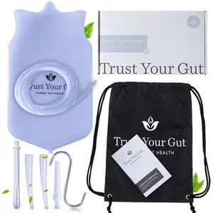 Trust Your Gut Coffee Enema Kit, Non-Toxic Ultra-Soft BPA Free Silicone Colon Cleanse & Detox Kit, Great for Gerson Therapy, Coffee & Water Enemas Healthcare Fitness