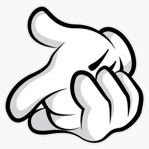 Hand decal vinyl sticker