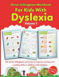 Orton Gillingham Workbook For Kids With Dyslexia. 100 Orton Gillingham activities to improve writing and reading skills in children with dyslexia. Volume 1. Black & White Edition.   Paperback – June 3, 2021