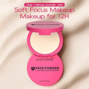 High-Definition Oil Control Setting Powder Compact, Soft Focus Powder, Lightweight & Flawless Finish, Perfect for Oily Skin, Includes Applicator