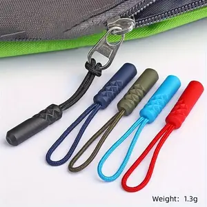Heavy Duty Zipper Replacement Kit | Durable Rope Pulls & Clips Replacement For Broken Zipper Buckle | Universal Fit Suitcase, Tent, Backpack, Luggage, Bags | Waterproof Cord Lock Fixer Accessories