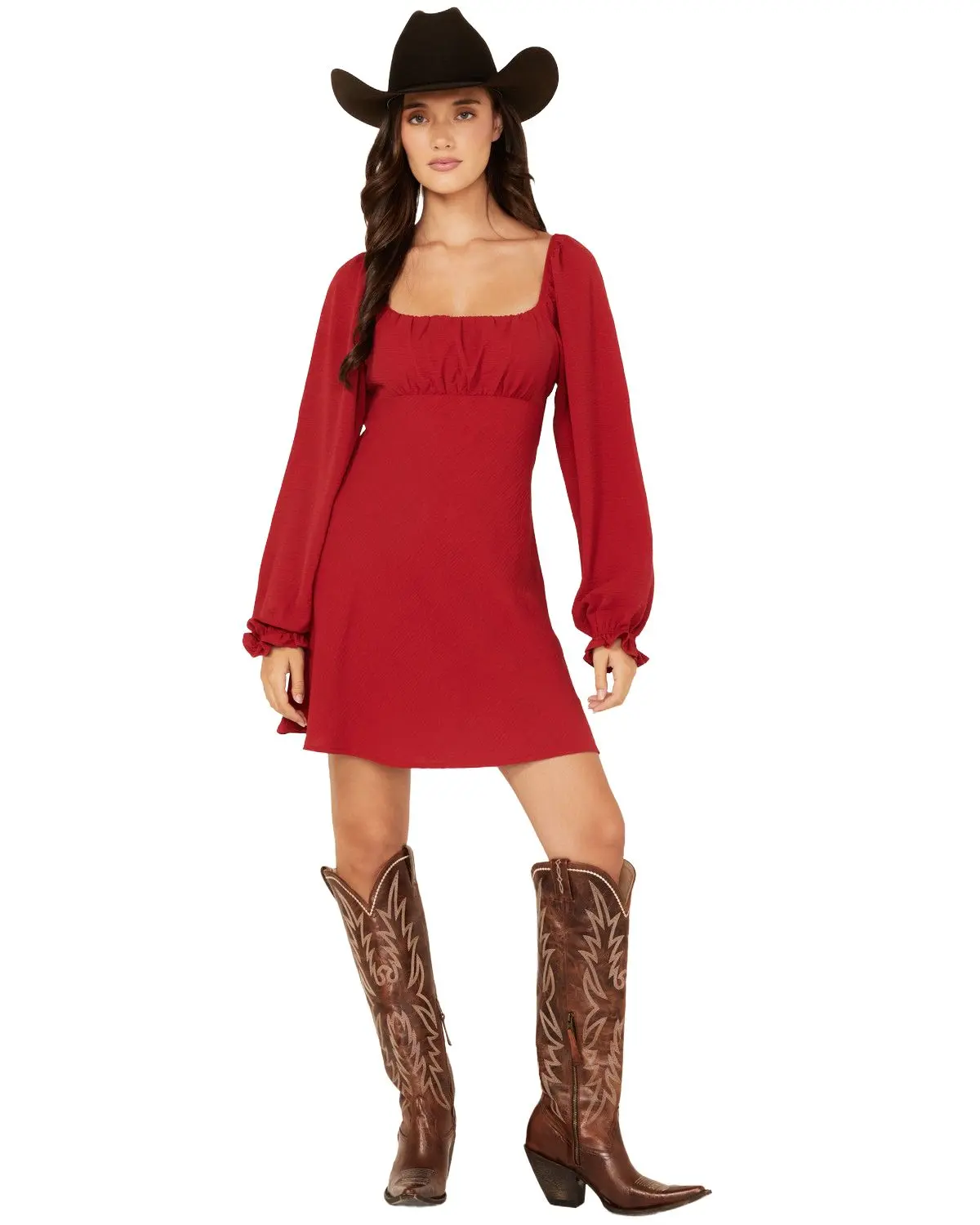 Originality Women's Women'S Boot Barn Emma Long Sleeve Mini Dress - E1158w039ji