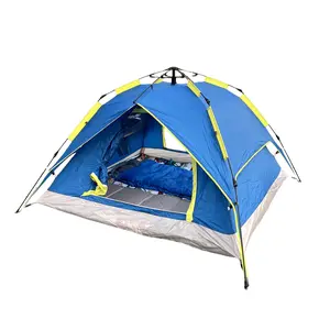 Outdoor folding portable double automatic tent rain camping family picnic yurt camping  tents