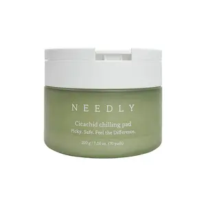 NEEDLY Cicachid Chilling Pad 7.05 fl oz (70 Pads) – Cooling and Soothing Toner Pads