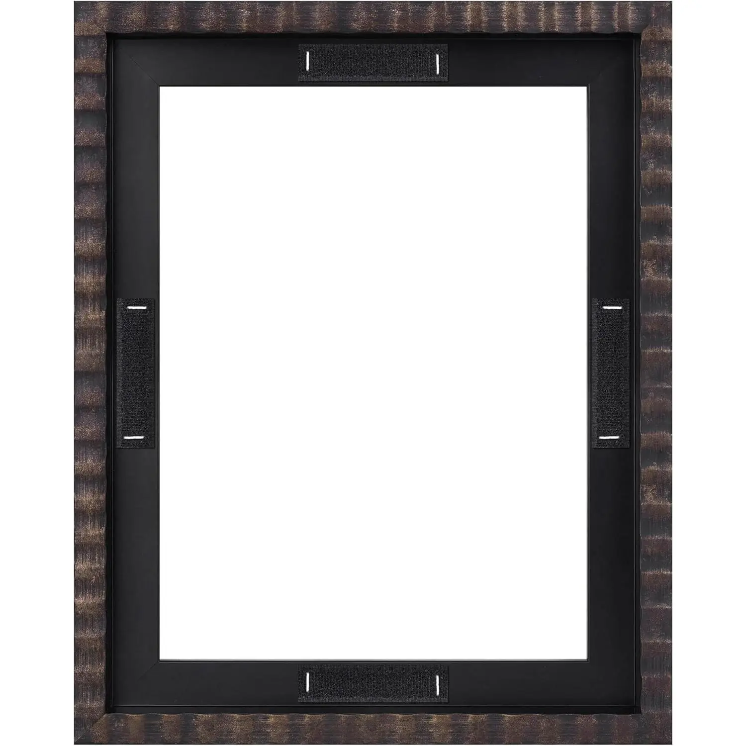 11x14 Canvas Frame, Black Floating Frames for Canvas Paintings and Art Print, Vertical or Horizontal Wall Hanging Frame with Adhesive Velcro for Home Decor, 1 Pack.