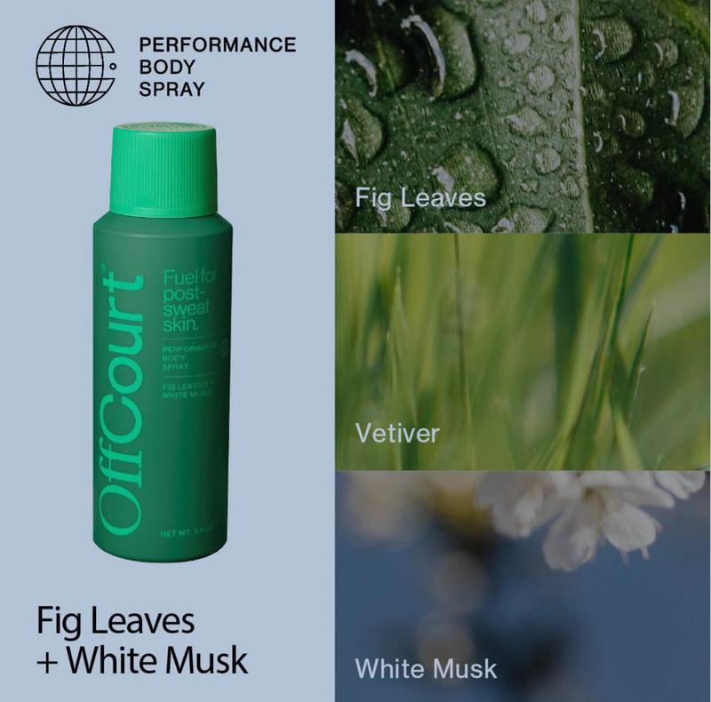 OffCourt Performance Body Spray Fig Leaves + White Musk 3.4oz