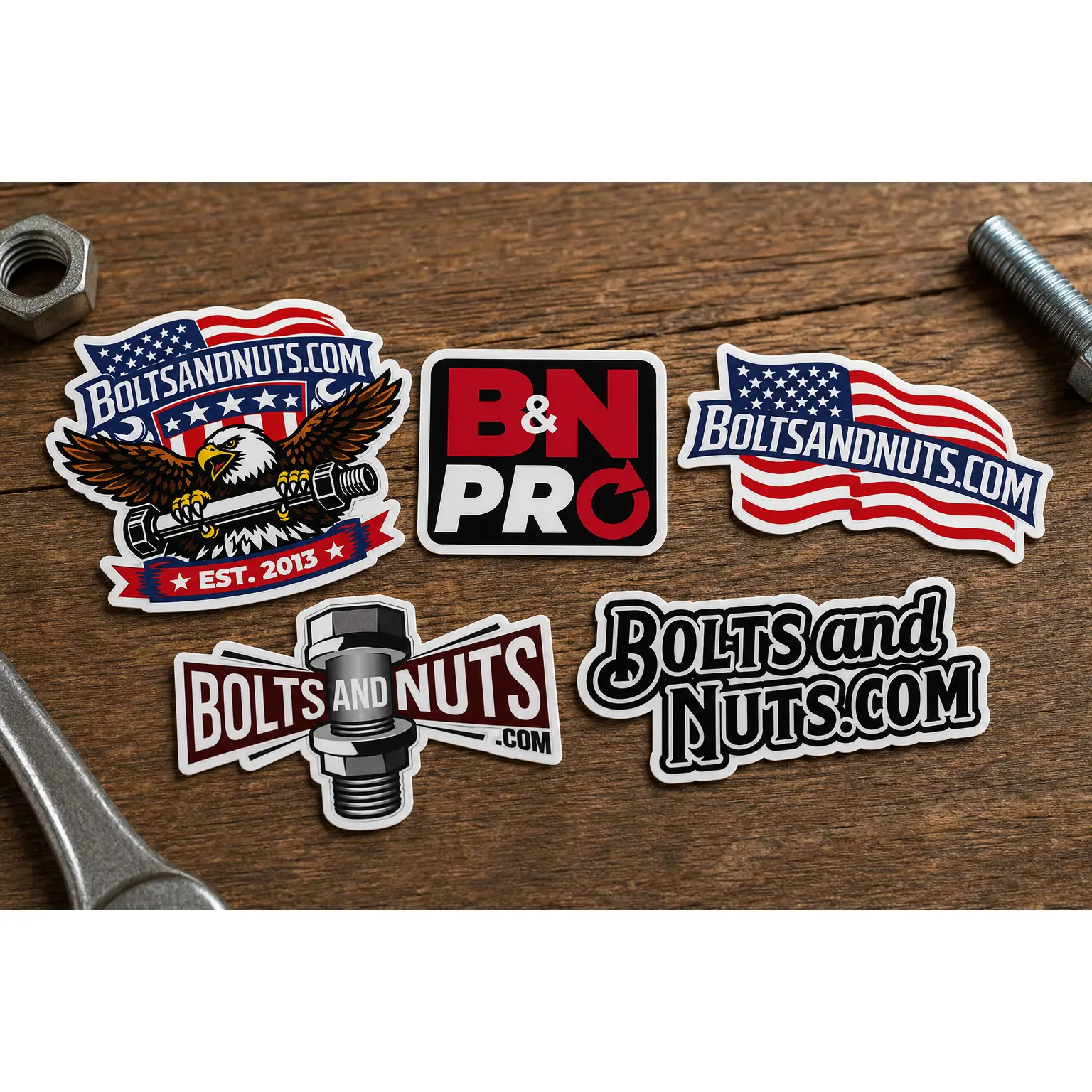 Bolts and Nuts Sticker Pack