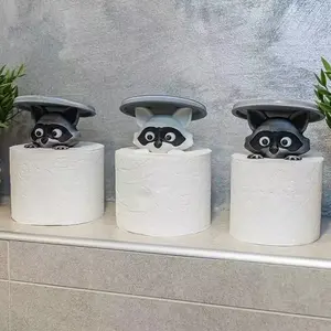 Funny Bear Toilet Paper Holder, Cute Bathroom Decor, Unique Animal Design, 3D Printed Napkin Storage, Ideal Gift Choice, Bathroom Supplies