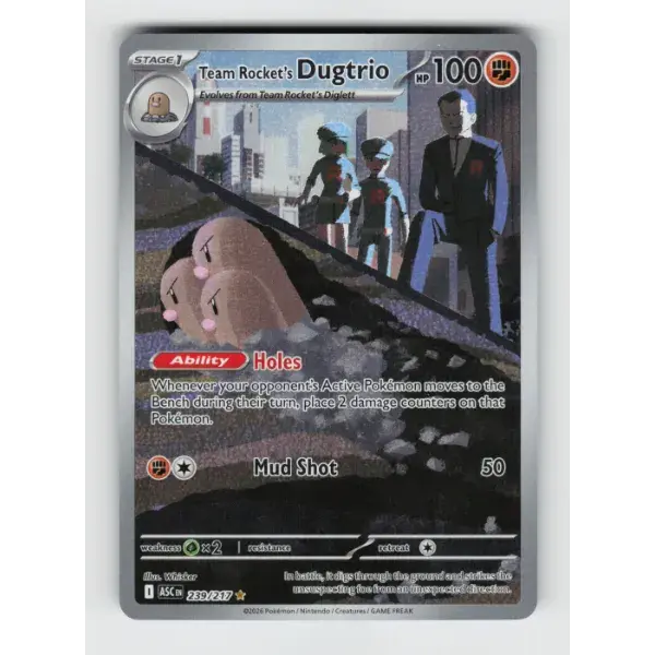 TEAM ROCKET'S DUGTRIO - 239/217 IR