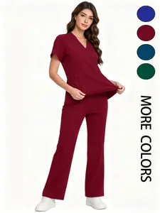 Hospital Handwashing Gown, Soft Skin-Friendly Medical Surgical Scrubs Workwear Uniform, Wrinkle-Free Easy Wash Daily Wear, Suitable for Healthcare Workers