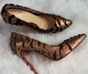 JB Designs Ruffled Skin 4 inch High Heels