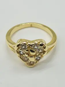 1pc Heart Nugget Ring, Full Diamond Design, Heart Shaped Ring, Perfect for Daily Wear, Dating, Valentine's Day Gift, Women's Jewelry