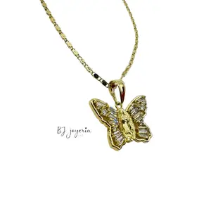 COPPER CHAIN WITH BUTTERFLY PENDANT (1754)