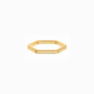 Thin Hexagon Ring