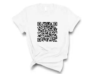 Trump Dance QR Code T-Shirt, Funny Political Humor Tee Featuring a Unique QR Code Design, Funny T-Shirts for Trump Supporters and Meme Enthusiasts