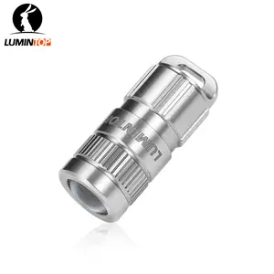 LUMINTOP EDC Pimi Ultra-Portable Titanium Keychain Flashlight, Thumb-Size Design, USB-C rechargeable, 100 lumens, Durable Titanium & IPX-8 Waterproof Design.