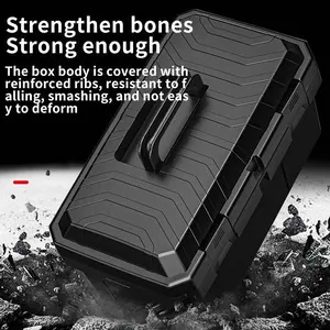 Plastic Tool Box Portable Storage Organizer with Secure Latch, Durable Cajas De Herramientas for Home Workshop DIY